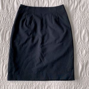 Navy Pencil Skirt